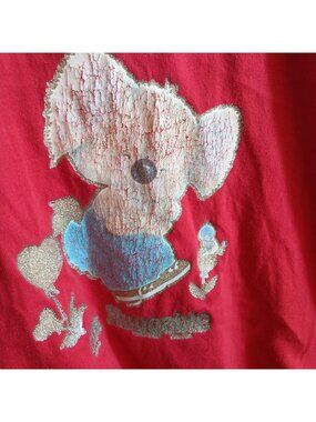 True Vintage 5T T-Shirt Glitter Koala "Huggable" Distress Boys Girls 1980's